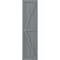 Ekena Millwork Americraft 4-Board Wood 2 Equal Panel Frmd Board-n-Batten Shutters w/Dbl Z-Bar, ARW102BF414X71CHH, PR ARW102BF414X71CHH - alternate 6